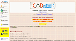 Desktop Screenshot of cadintools.com